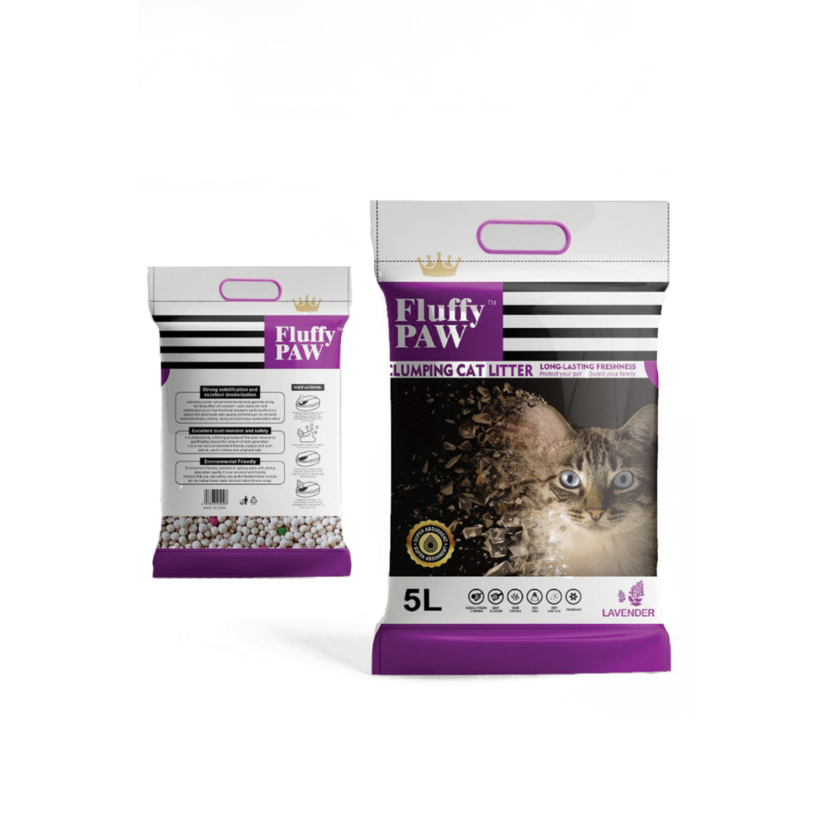 Fluffy Paws Cat Litter Lavender