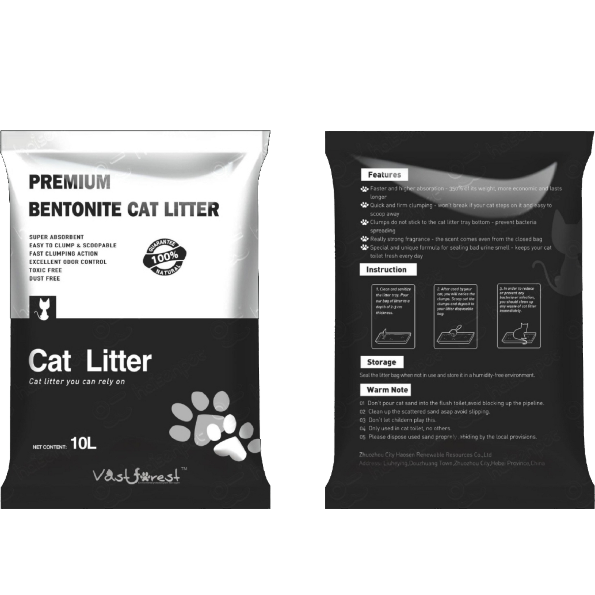 Fluffy Paws Cat Litter 10L - Unscented